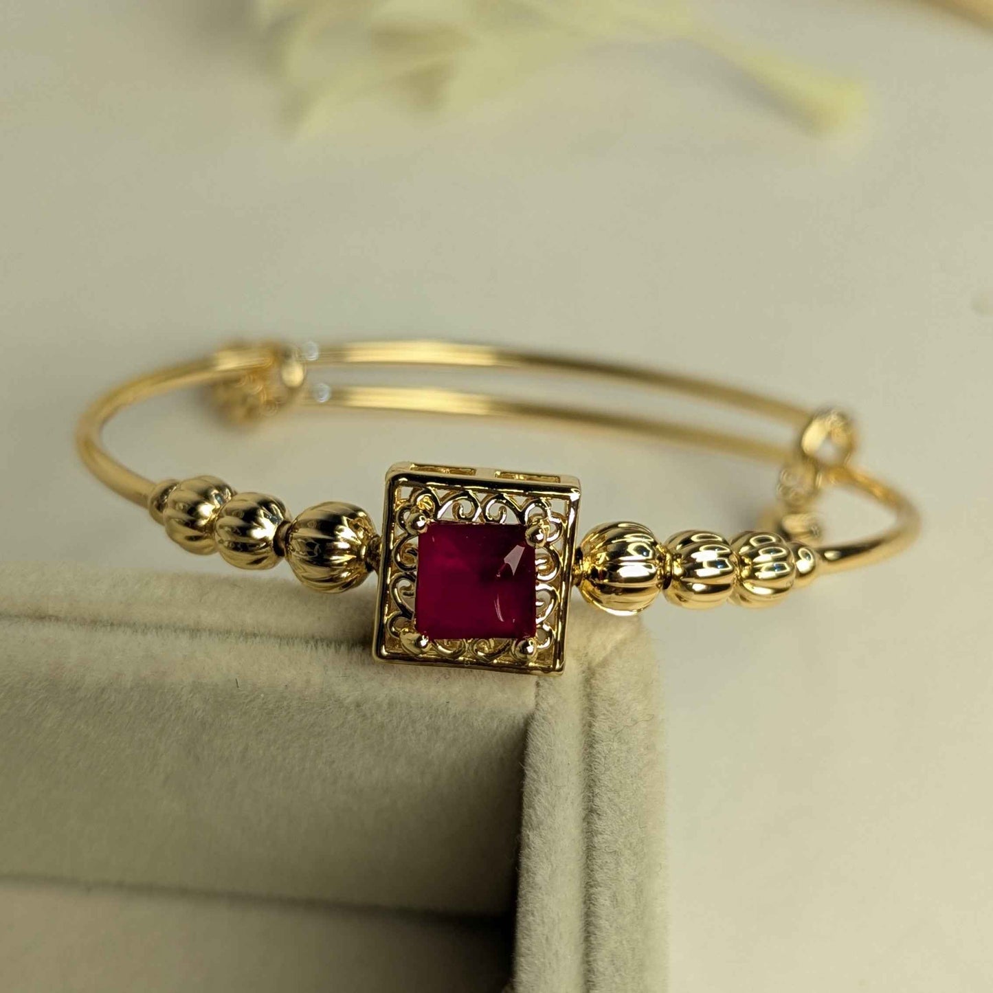 Royal Ruby Gold Bracelet