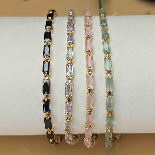 Elegant Baguette Tennis Bracelets