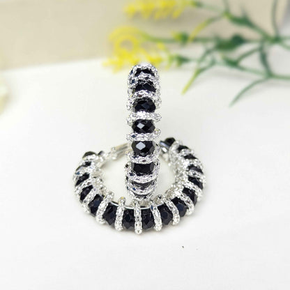 Elegant Crystal Hoop Earrings
