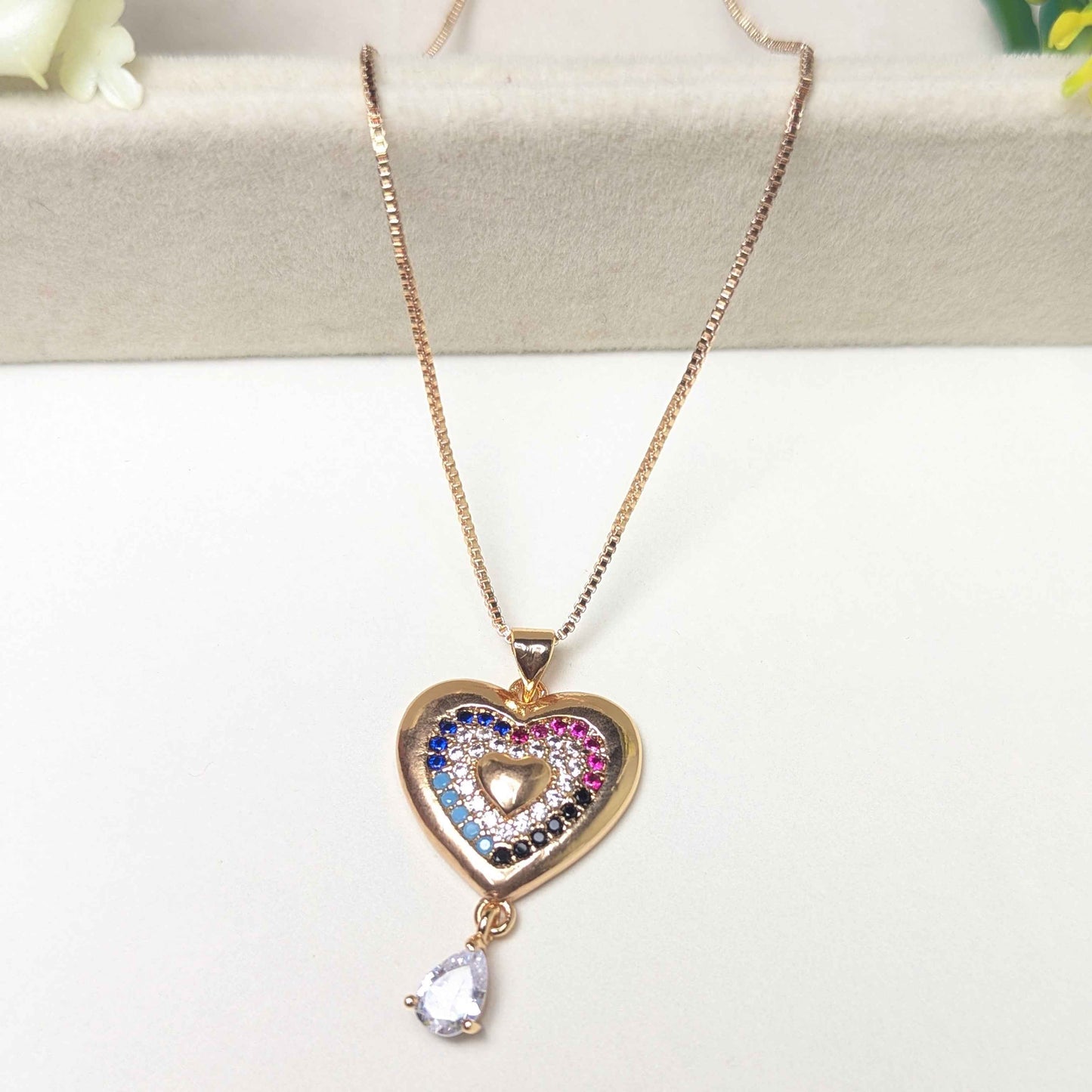 Radiant Heart Pendant Necklace