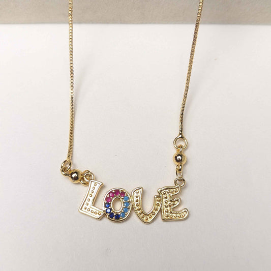 LOVE Letter Pendant Necklace