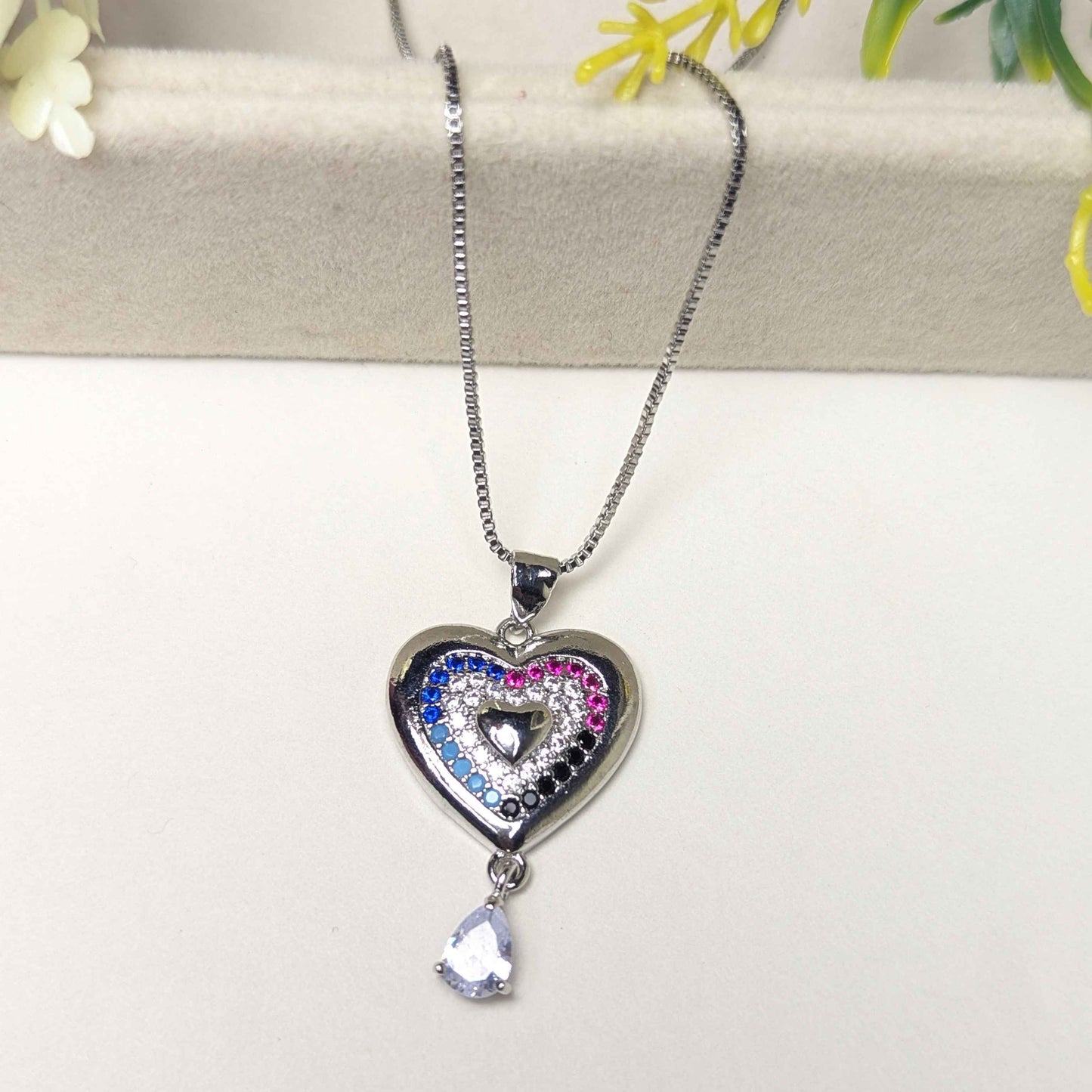 Radiant Heart Pendant Necklace